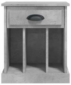 betonszürke éjjeliszekrény 43x36x50 cm