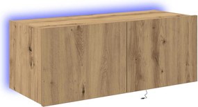 vidaXL TV Fali Szekrény Artisan tölgy 80 x 35 x 31 cm Faanyag