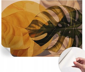 Divatos öntapadós tapéta Fali furnér Absztrakt levelek 312x219 cm