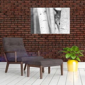 Kép - Farkas az erdőben (90x60 cm)