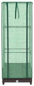 rattan megjelenésű magaságyás melegháztakaróval 40x40x123 cm