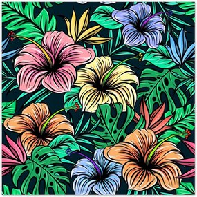 Poszterek 70x70 Monstera Zöld levél