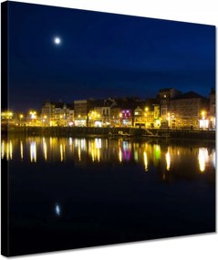 Vászonkép 30x30 Hold a vízben