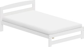 Ágy ágyráccsal, fehér, 120x200, AZRA