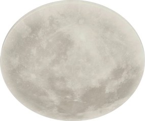 Világosszürke LED gyerek mennyezeti lámpa akrilüveg búrával ø 40 cm Lunar – Trio