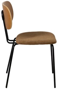 Barna-natúr színű étkezőszék szett 4 db-os Cleo – Ixia