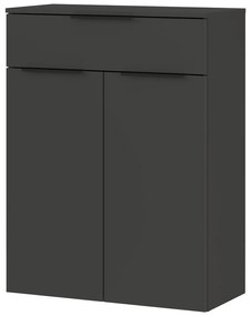Antracitszürke magas-fali fürdőszoba szekrény 71x95 cm Crandon – Germania