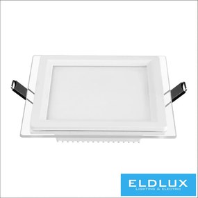 UNIVERSO Négyzet alakú süllyesztett LED panel 9w 780lm CCT/kap. 120° IP20 Fehér 120x120mm kivágás:94x94mm