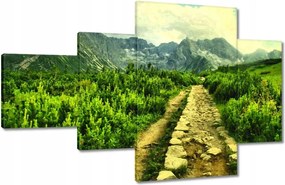 Festmények 130x80 Napsütéses nap a Tátrában