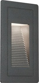 Paulmann kültéri süllyesztett Led fali lámpa 4W fekete IP44 105x60mm