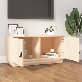 tömör fenyőfa TV-szekrény 80x34x40 cm