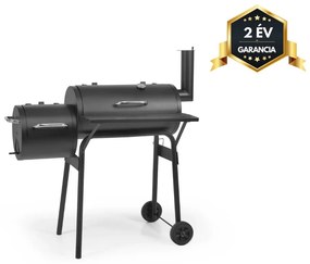 HECHT SENTINEL-MINOR Faszenes kerti grill, smoker, két tűztér