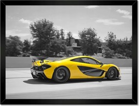Poszterek keretben 40x30 Yellow McLaren P1
