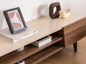 TV asztal/szekrény Pitudu (dió + bézs) . 1095423