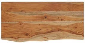 tömör akácfa téglalap alakú fali polc 40 x 20 x 2,5 cm