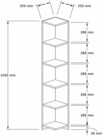 Porto Anthracite and Sapphire könyvespolc