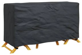 Kültéri bútorhuzat Fekete 180 x 70 x 90 cm 210D