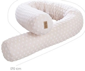 Bézs pamutkeverék rácsvédő 170 cm Frosty Almond – Roba