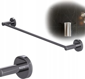 Törölközőtartó hosszú fürdőszobai akasztó gunmetal reling Kivo
