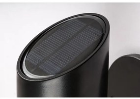 Rabalux 77030 - LUTTO LED 1W 3,7V IP44 fekete napelemes fali lámpa