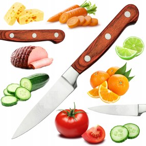 ZöldsĂ©g-gyĂŒmölcs Konyhai KĂ©s UniverzĂĄlis 13 CM Ăles Robusztus HagyomĂĄnyos