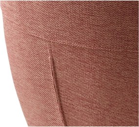 Rózsaszín kárpitozott karfás étkezőfotel Roxana – Unique Furniture