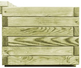 impregnált fenyőfa kerti virágtartó pad