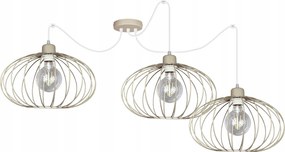 Függő lámpa nappaliba Pók Cora Bézs mennyezeti csillár led mennyezeti lámpa