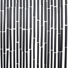 rovarhálós ajtófüggöny Sötét szürke 100x200 cm bambusz