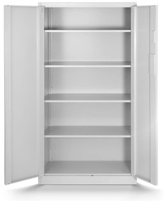 Fém iratszekrény DANIEL, 900 x 1850 x 400 mm, szürke