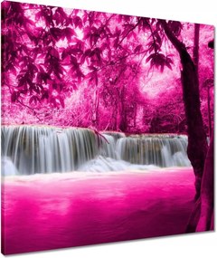 Vászonkép 60x60 Rózsaszín vízesés