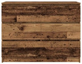 antik fa szerelt fa tálalószekrény 100x35x76 cm