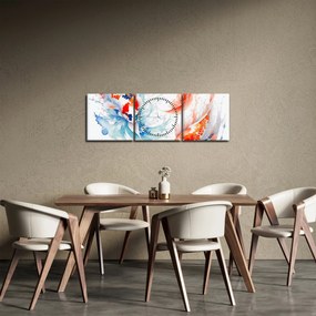 Kép - Halak (órával) (90x30 cm)