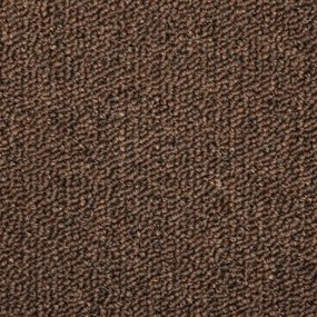 15 db lépcsőszőnyeg, barna, téglalap alakú széllel, 65 x 21 x 4 cm