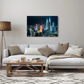 Kép - Éjszaka Kuala Lumpurban (90x60 cm)