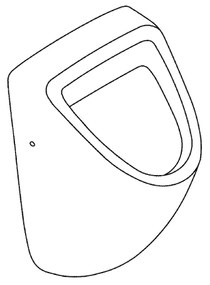 GROHE 39438000 - Piszoár BAU CERAMIC 337 × 355 × 552 mm kerámia/fehér