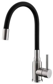 ALVEUS 1144432 - Mosogató csap rugalmas karral MINTAS 34 cm acél/fekete