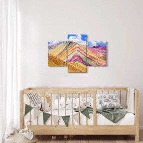 Kép - Rainbow Mountain, Peru (90x60 cm)