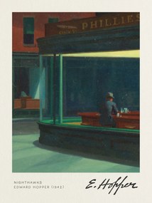 Festmény reprodukció Nighthawks - Edward Hopper, (30 x 40 cm)