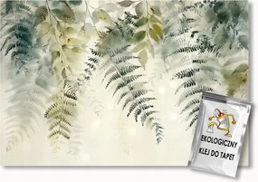 Fotótapéta Flizelina Grafika Levelek Zöld Páfrány Erdő Természet 250x175 ragasztó