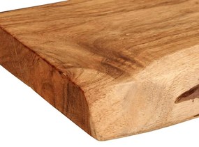 2 darab tömör akácfa fali polc 100x20x3,5 cm