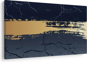 Kép - Kék és arany absztrakció N⁰2 (90x60 cm)