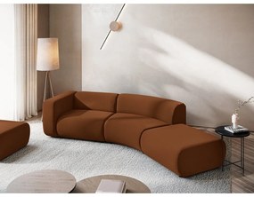 Narancssárga-barna bársony heverő (jobb oldali) Ekahi – Makamii