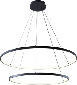 Zuma Line BRENO 2023200-BK Függőlámpa 1x60W/LED 3000K|4000K|6000K 2500lm IP20