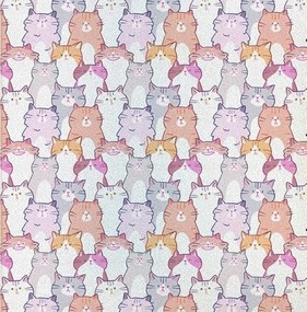 Ablakfólia Napvédő öntapadós matt macskák 44,5x200