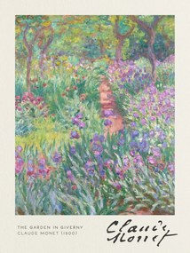 Festmény reprodukció The Garden in Giverny - Claude Monet, (30 x 40 cm)