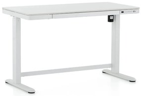 OfficeTech 2 állítható magasságú asztal, 120 x 60 cm, fehér