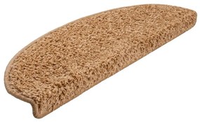10 db bézs, félkör alakú lépcsőszőnyeg 65 x 21 x 4 cm, nagy