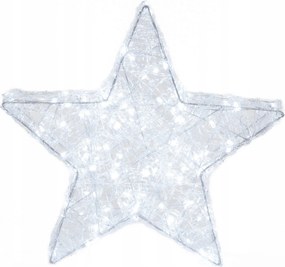 Világító Karácsonyi Csillag 50 CM Műanyag 150 Led Hideg Fehér
