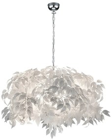 Pendant Leavy fehĂ©r, tollas fĂŒggĆlĂĄmpa, magassĂĄg 150 cm - Trio